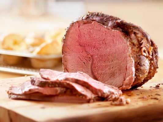 Hand Carved Roast Beef with horseradish sauce