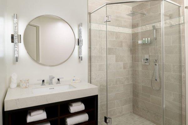 Shower & Countertop Installation Hotel Guest Room