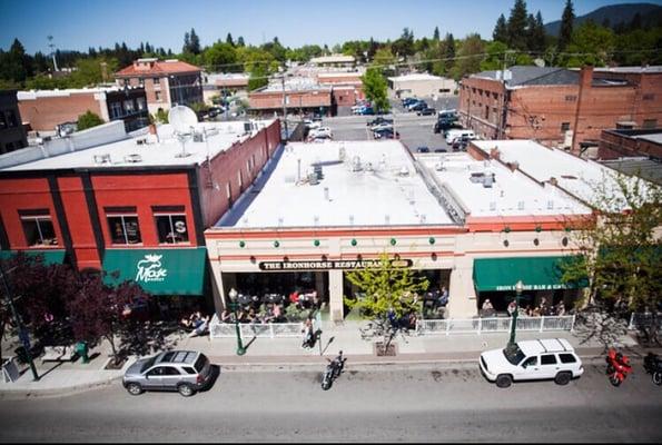 Skin & Tonic is located in the Dingle building, across from the Iron Horse.