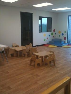 Toddler Tables, and Toddler Climbing Area in the Corner!