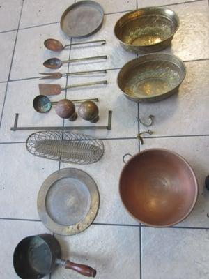 Antiques before they have been polished.