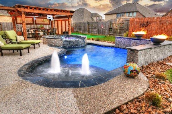 Beautiful pool we recently finished for a customer!