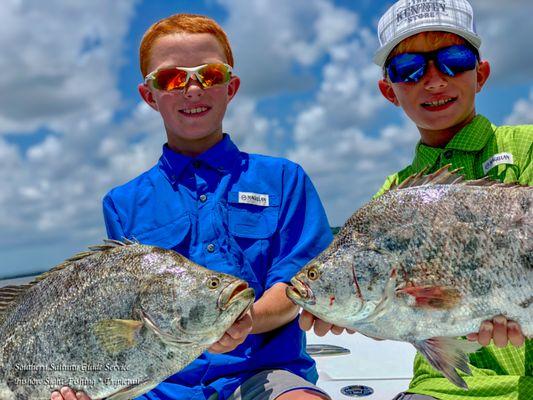 Tripletail Sight-Fishing for all the Ages...Capt. Davidson loves teaching the art of Sight-Casting!