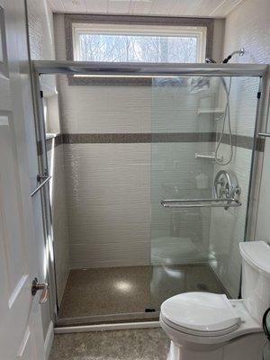 Shower installation & bathroom remodel.