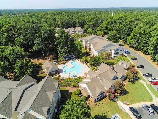 Aerial view of Legacy Arboretum