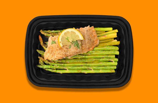 Lemon Garlic Salmon & Asparagus