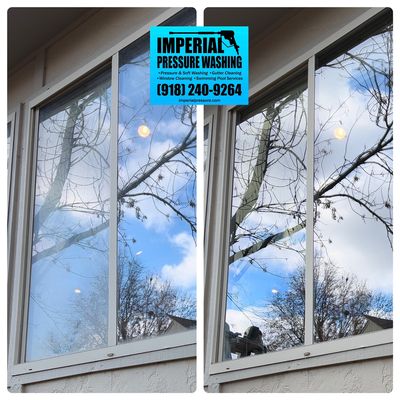 Hard water removal. Window cleaning in Broken Arrow, OK