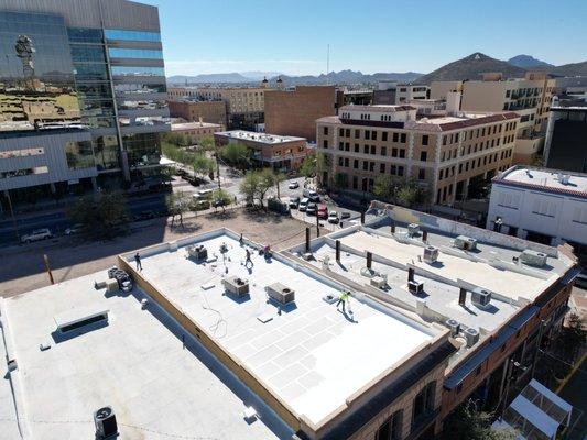 Roof restoration downtown