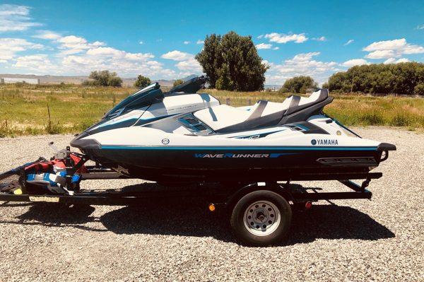 Waverunners on a trailer