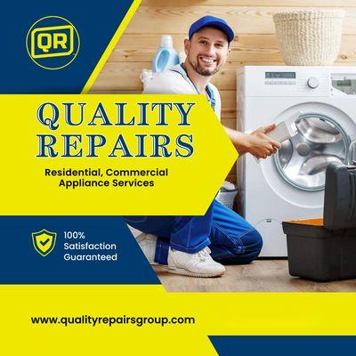 Don't let a broken appliance ruin your day! 

 Schedule your service today!

Visit www.qualityrepairsgroup.com for more info.