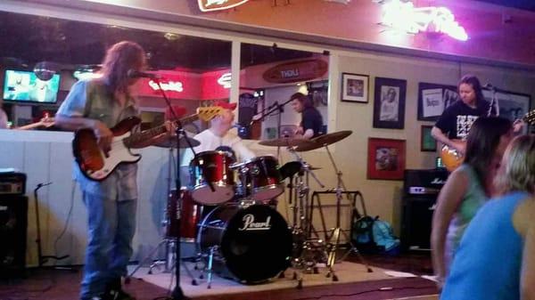 Great band...REACTION...at Caseys On Third.  June 6, 2015.  They made the evening!