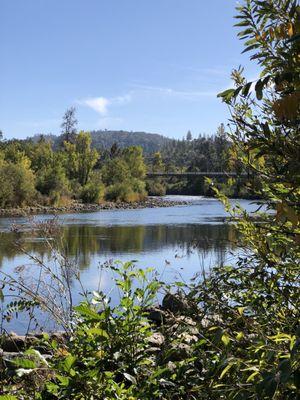 American River near Sutter's Mill. The place that gold was discovered.