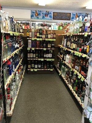 Some of our liquor, we also carry nips and pints!