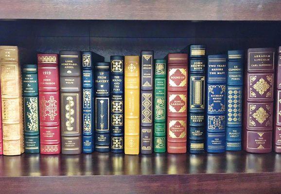 Lots of leatherbound classic literature!