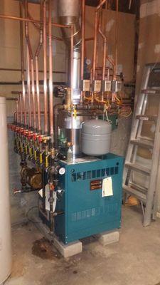 Boiler with multiple zones