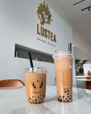 Tiger Milk Tea and Flan Cake Milk Tea