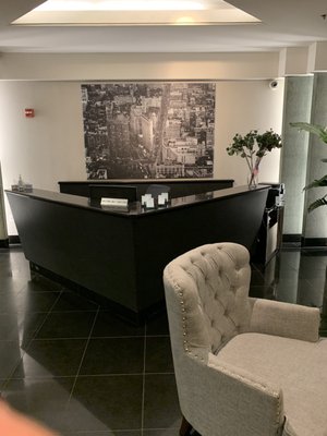 Front desk of our office