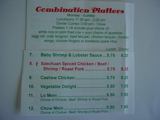 Combination Platters pt 2 of 4     "click pic to enlarge"