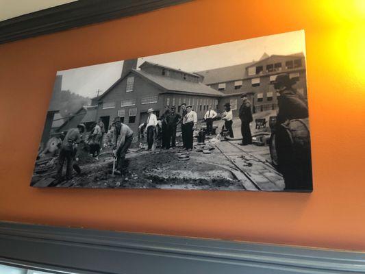 Historic photos from the Collinsville Axe Factory are everywhere!