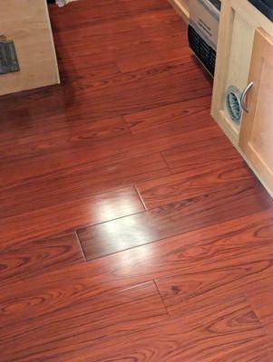 Bamboo wood tongue and groove flooring