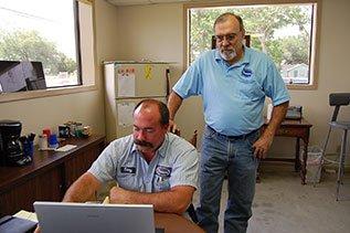 Co-owners Terry and Jerry in our Dickinson location.