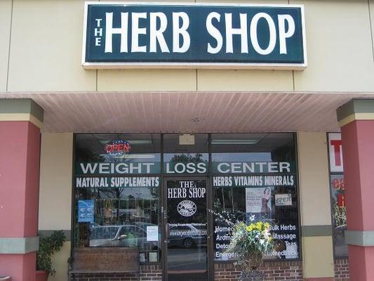 Front of The Herb Shop from the street.   Come on it!