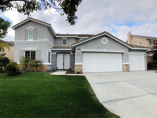 Completed exterior in Menifee