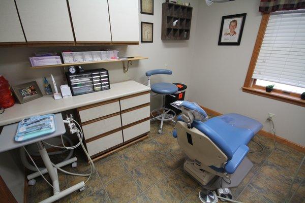 Technologically advanced dental exam room at your East Wilton dentist's office.