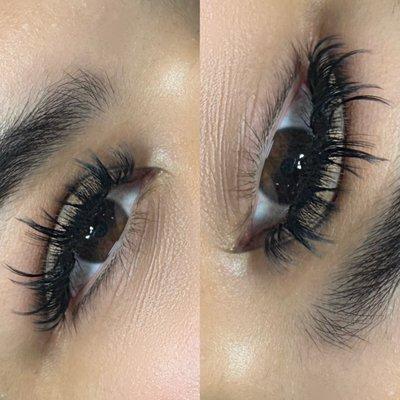 Anime style eyelash extensions