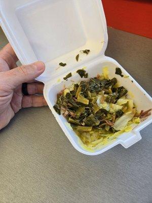 This Is the cabbage and greens mix so delicious, So tender, you have to try.