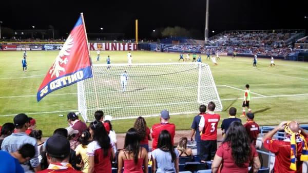 the view from section 120, the supporter's section.