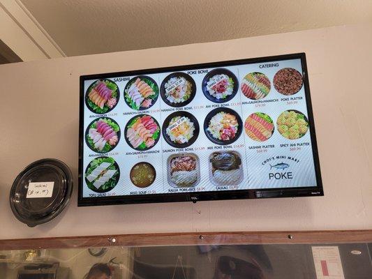 Ono menu nicely displayed.