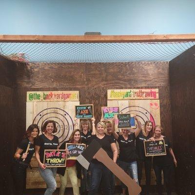 Axe throwing Pixies Chix