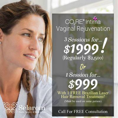 New Year, New You Vaginal Rejuvenation Special!