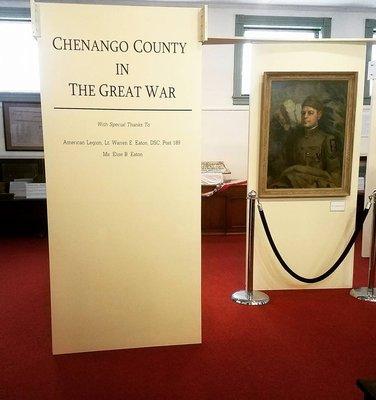 Old Exhibit at the Chenango County Historical Society.