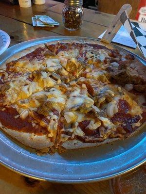 Thin crust pizza