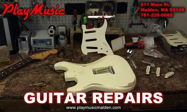 Play Music offers Guitar Repair Services!