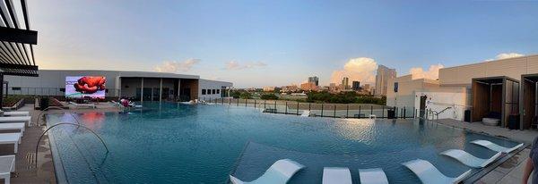 Pool and downtown view