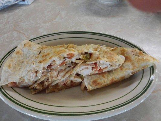 Chicken quesadillas