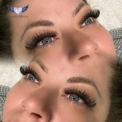 Hybrid YY lash extensions