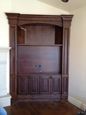 Alder entertainment center