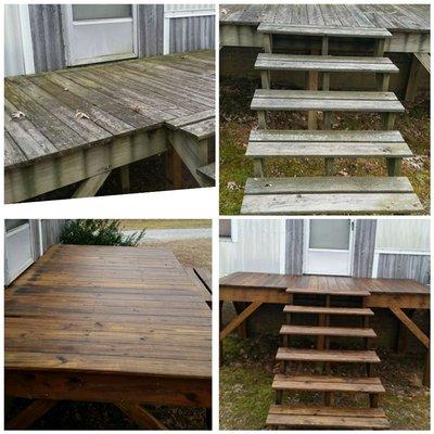 Deck power wash