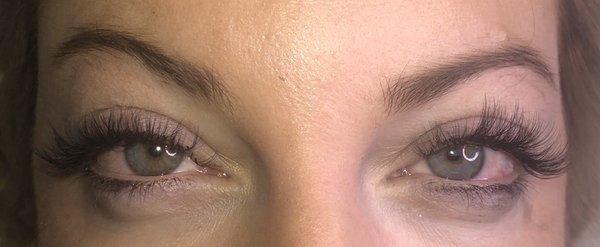 Volume eyelash extensions