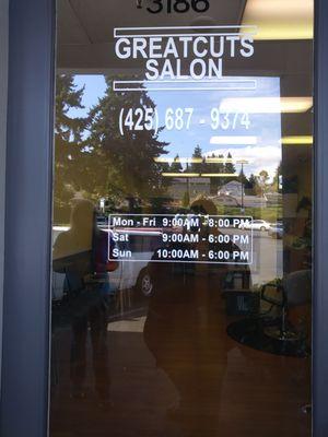 Front Door of the Salon