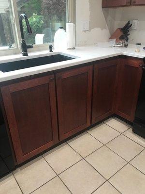 Kitchen sink area