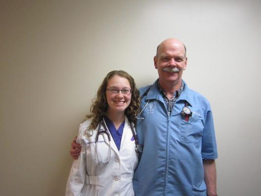 Dr. Brianna Reid Favret DVM and Dr. Michael Reid DVM