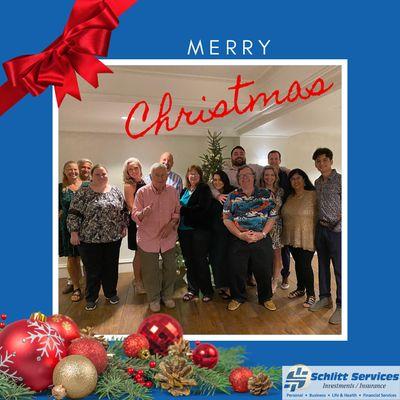 Merry Christmas from the Schlitt Services family! Pictured here at our annual Christmas Party.