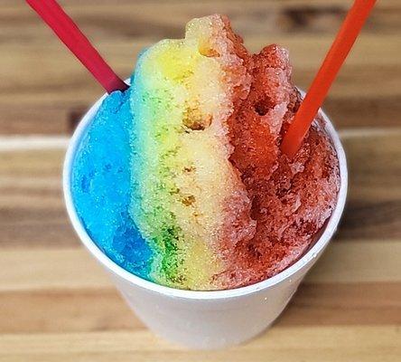 Rainbow Shave Ice - Cherry, Blue Raspberry, Banana