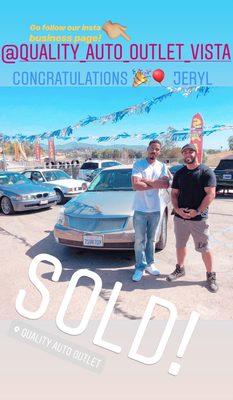 Congratulations to Jeryl! He's happy with his 2006 Cadillac DTS!