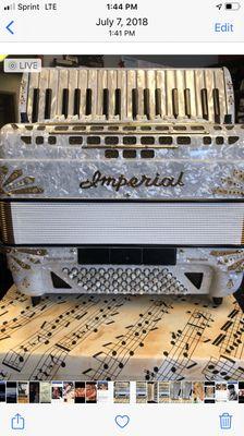 Custom built Imperial accordion by Maxims group